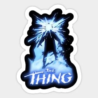 Embrace the Terror: Unearth Unimaginable Frights with Our 'The Thing' Horror T-Shirt! Sticker